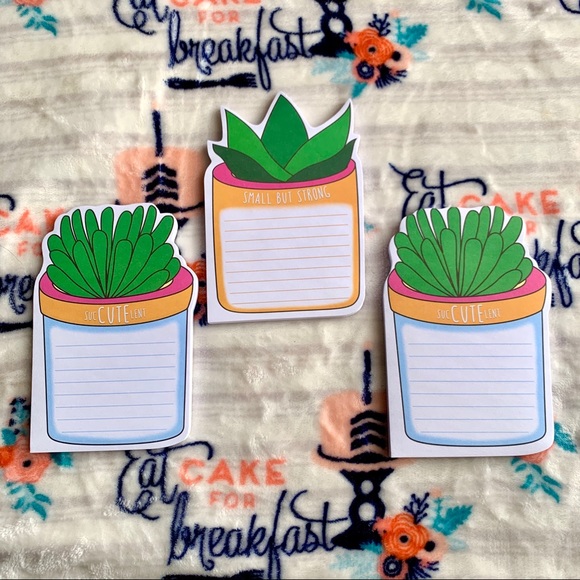 Other - 🌵 Succulents Notepads (3) 🌵